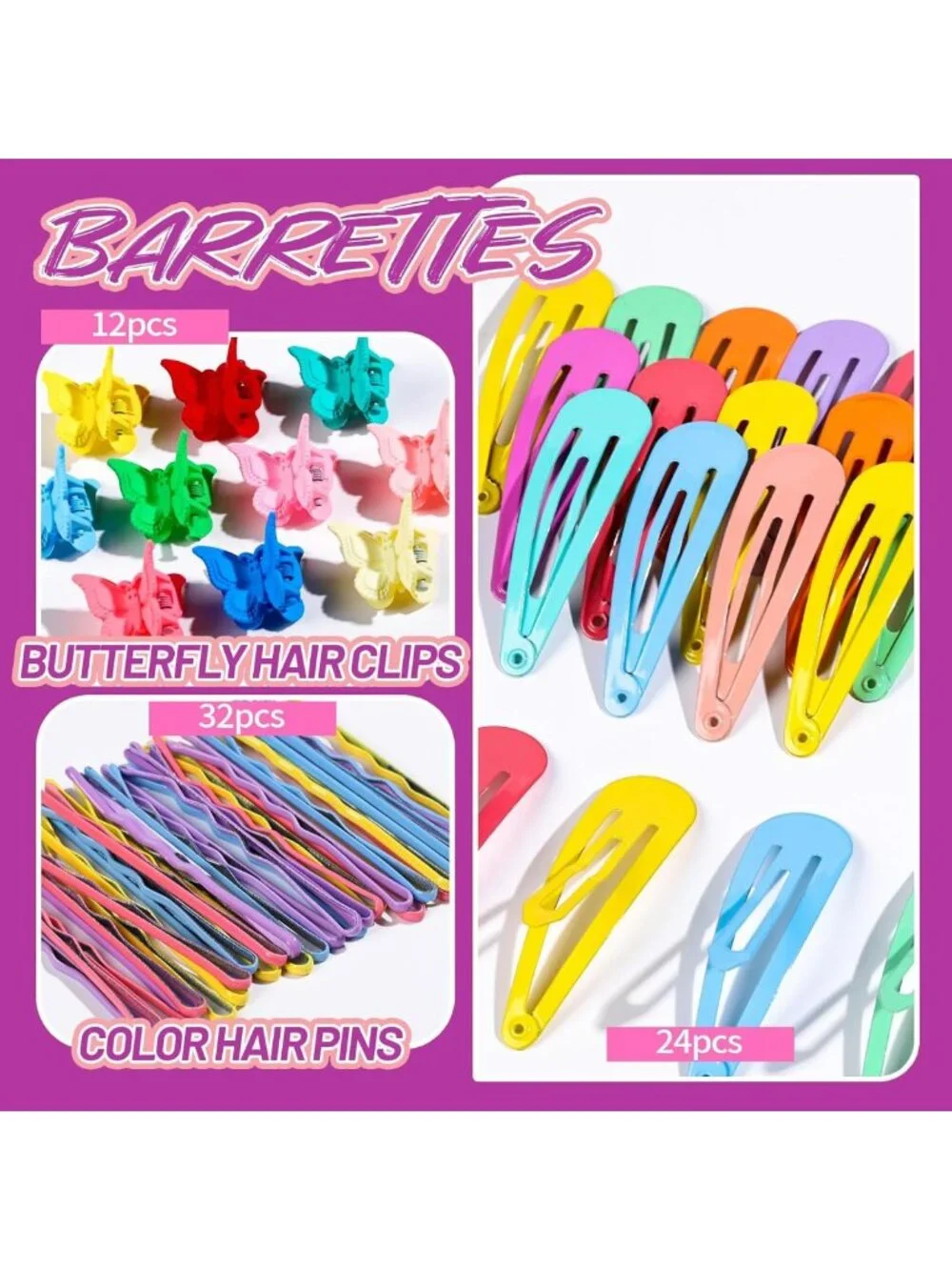 Colorful Elastic Hair Ties for Girls | Durable Rubber Bands & Accessories for